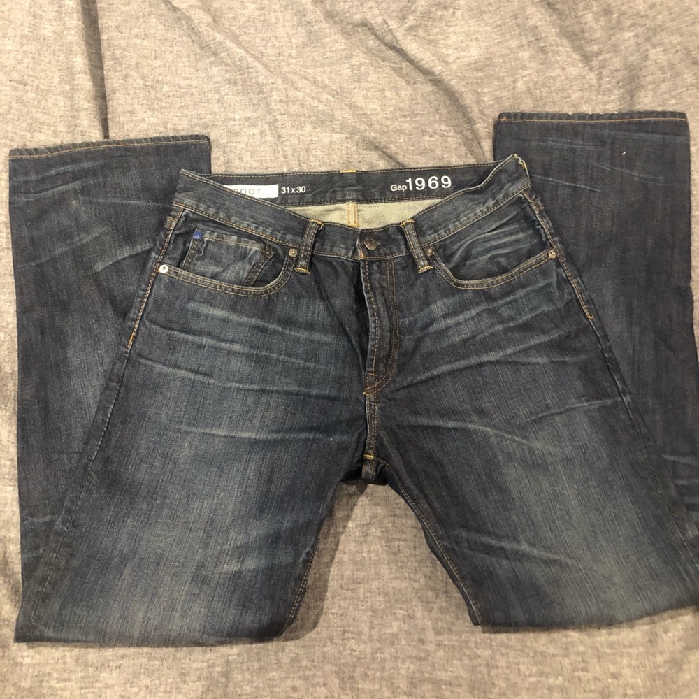 Gap dark denim boot cut jeans
